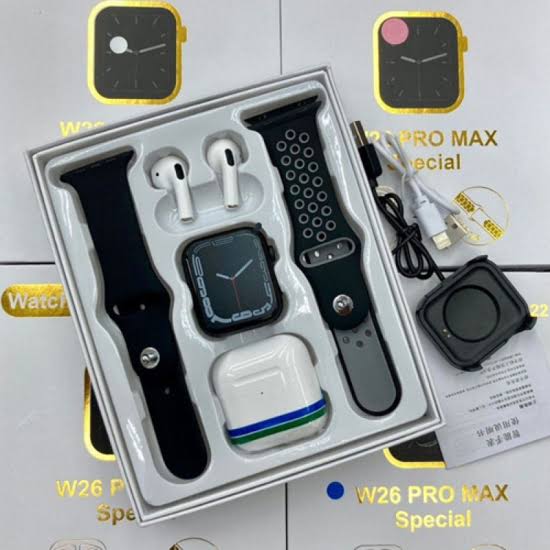 W26 pro max(ساعة مع زوج براسليات و ايربود) - Image 4